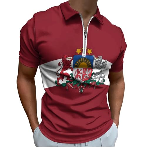 Polo homme manches courtes grande taille t-shirt mode imprimé lion casual