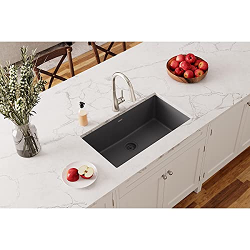 Image of Elkay Quartz Classic ELGRU13322GY0 Dusk Gray Single Bowl Undermount Sink