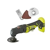 Ryobi Akku-Multitool 18V RMT1801M (ohne Akku, Kopf verstellbar, für Arbeiten an schwer zugänglichen Stellen, inkl. Zubehör, Multifunktionswerkzeug) 5133001632