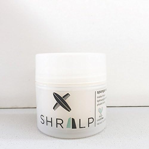 SHRALP Sponge Wax Pomade - Paraben & Cruelty Free Soft Detailing Paste with Matte-Finish Lightweight Formula & Pliable Hold