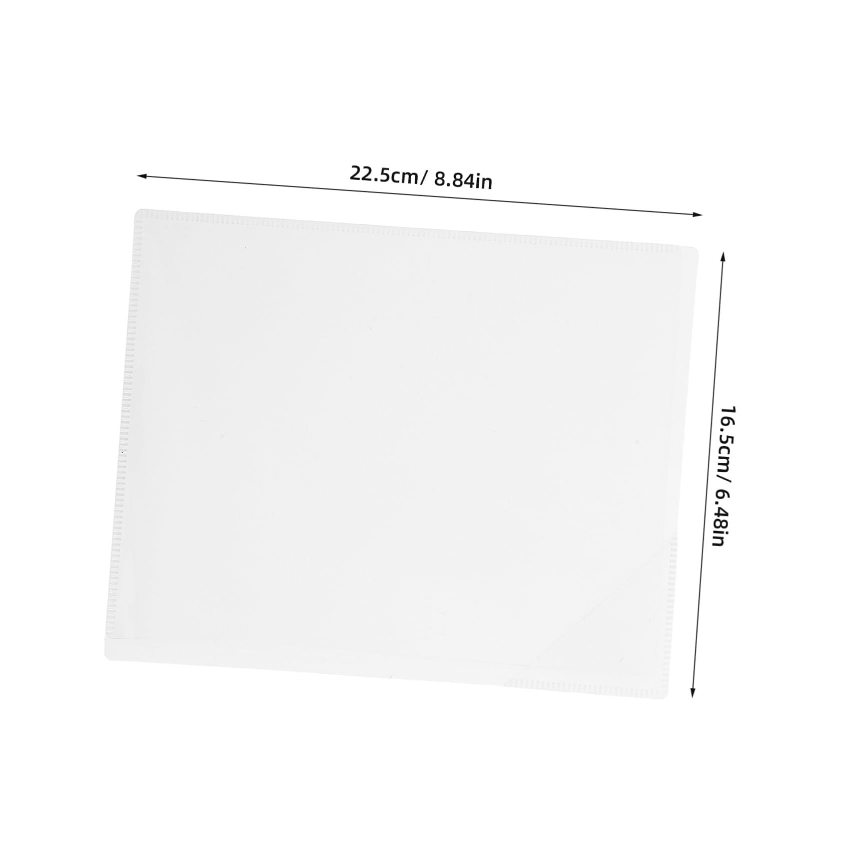 Artibetter Clear Magnetic File Organizer Document Holder with Magnetic Backing PVC Folder for Efficient Document Storage Home Office Classroom