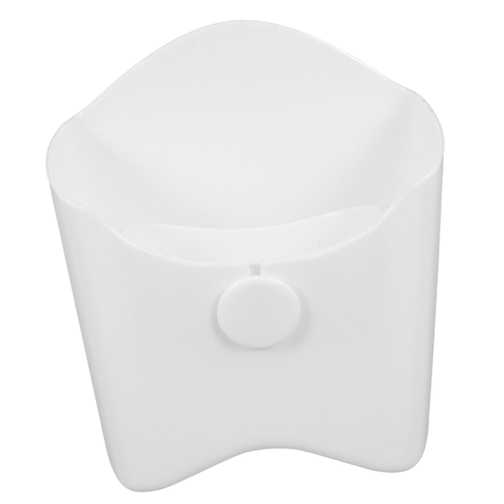 COLLBATH Chip Cup Reusable Snack Container Fries Chip Cone Basket Reusable French Fry Holder Fried Chicken Holder Take Out Food Cups French Fry Holding Cups Small Snack Cups Pp White