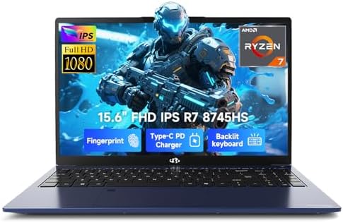 NIMO 15.6" IPS FHD-Gaming-Laptop, AMD Ryzen 7 8745HS 16GB DDR5 RA...