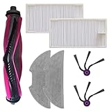 Lecreatekit Kit di parti di ricambio per eureka E20 e per evo Plus Robot Vacuum, include spazzole laterali principali spazzole laterali, filtri e panni per mocio, set di accessori facili da installare