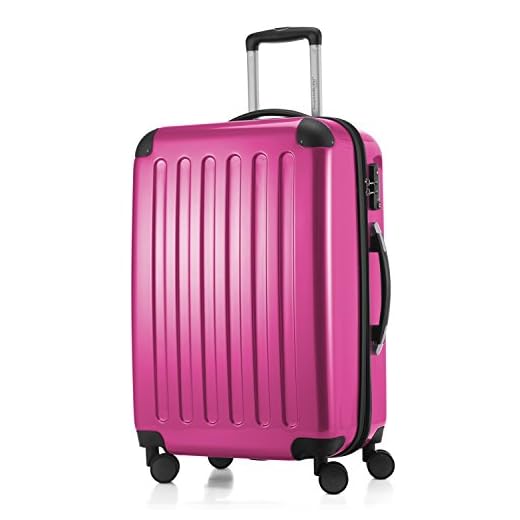 HAUPTSTADTKOFFER - Alex - Valise à coque dure Magenta , TSA, 65 cm, 74 litres