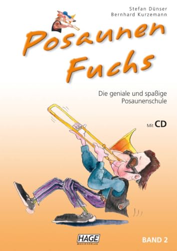 Posaunen Fuchs Band 2 und Spielbuch (EH3812, EH3810, 9783866260825, 9783866264021) + Poliertuch aus Mikrofaser (Starterset)