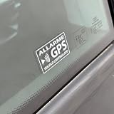 StampaGenerale® Adesivo Allarme GPS Effetto 3D Trasferibile in PVC (5x2,5 cm) per Antifurto Auto Moto Sticker Deterrente Visivo da Esterno (8)