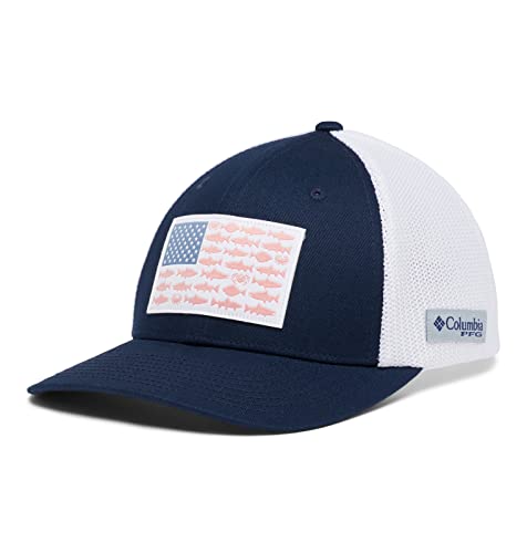 Image of Columbia Unisex PFG Fish Flag Mesh Ball Cap