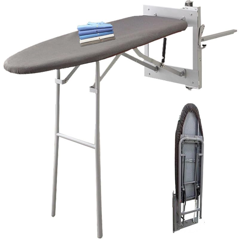 Tabla de Planchar Plegable, Tabla de Planchar para Colgar Ropa, Ahorro de Espacio Giratorio de 180°, Tabla de Planchar de 12 × 39 Pulgadas, Funda Protectora antiescaldaduras Lavable extraíble