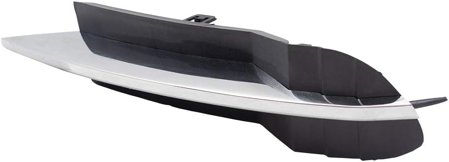 Brock Replacement Driver Front Lower Outer Grille Cover with Chrome Trim Compatible with 2008-2012 Malibu LT LS