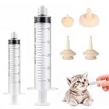 LAKPYN Aufzuchtflasche Katze, Welpenmilch Aufzuchtflasche für hundewelpen Kitten, Kätzchen, Eichhörnchen und andere Neugeborene Haustiere