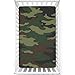 Camo Themed Fitted Mini Crib Sheets,Portable Mini Crib Sheets Soft & Stretchy Fitted Crib Sheet -Crib Mattress Sheet or Toddler Bed Sheet,24â€œ x38â€œ,Pale Green Brown Forest Green