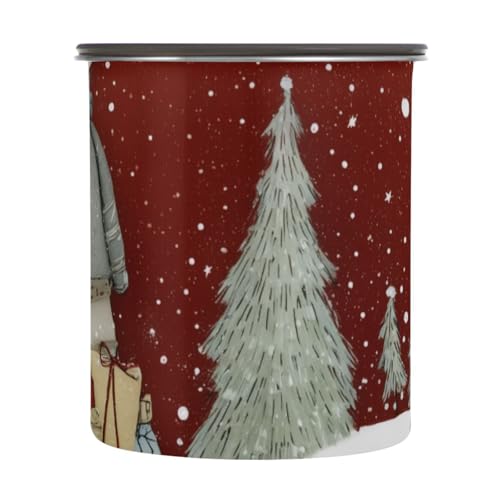 Contenedor de almacenamiento de café de acero inoxidable 900ml