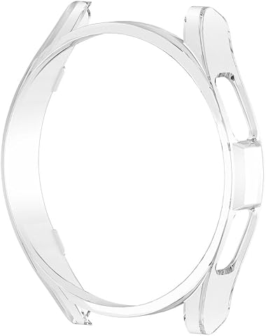 Zore Galaxy ile uyumlu Watch 6 Classic 47mm Sert PC Kasa Koruyucu Watch Gard 28 Renksiz