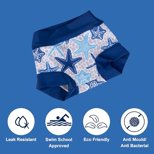 Image of BIG ELEPHANT Baby Swim Diapers 3-Pack, Reusable Swimming Diapers