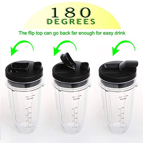 24OZ-Replacemant-Blender-Cup-for-Ninja-2Packs-Nutri-Ninja-Replacement-Cups-With-Sip-Seal-Lids-FIT-FOR-Nutri-Ninja-Auto-IQ-Series-Blenders-BL480-BL482-BL642-BL682-BL450-BN401-BN751-BN801-SS151-SS401 24OZ Replacemant Blender Cup for Ninja 2Packs Nutri Ninja Replacement Cups With Sip Seal Lids FIT FOR Nutri Ninja Auto IQ Series Blenders BL480 BL482 BL642 BL682 BL450 BN401 BN751 BN801 SS151 SS401