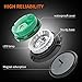 Green Led Emergency Strobe Beacon Lights with Magnetic Mount and 8 Flash Models Warning Safety Flashing Rooftop Signal Lamps for Vehicles Forklift Truck Tractor Golf (24-LED 12V-24V)