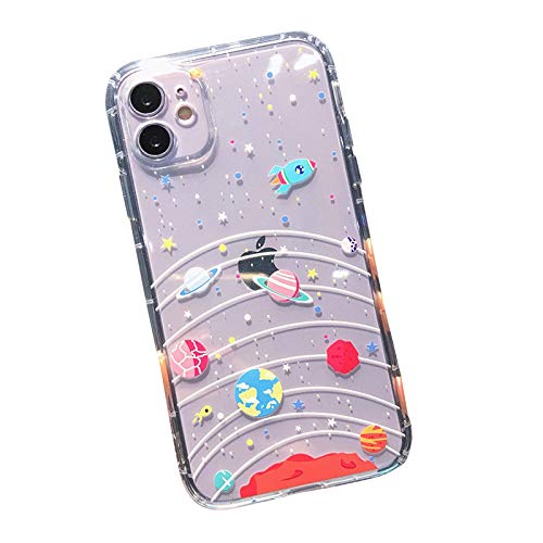 FancyCase Compatible with iPhone 12 Mini (5.4 inch)-Fun Space Pattern Soft Silicone Protective Transparent iPhone 12 Mini Case (Outer Space) FancyCase Compatible with iPhone 12 Mini (5.4 inch)-Fun Space Pattern Soft Silicone Protective Transparent iPhone 12 Mini Case (Outer Space)