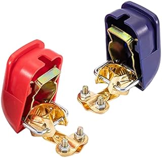 2pcs Quick Release Car Battery Terminal Connectors, Battery Clamps - 12V Battery Connector, Car Battery Clips, Leisure Battery Connector for Car, Caravan, Motorhome 12V Battery Terminal