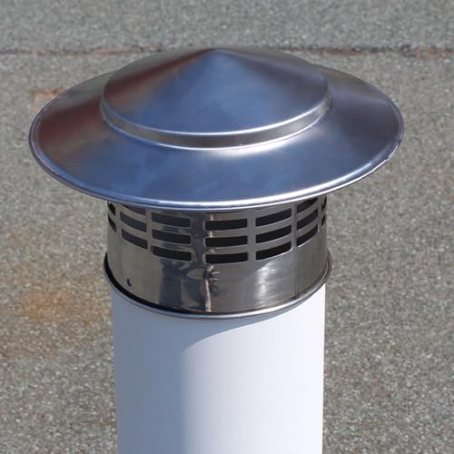 Chapeau de cheminée de qualité supérieure avec grille intégrée - 7
