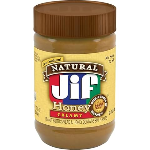 Jif Natural Creamy Peanut Butter with Honey Cover