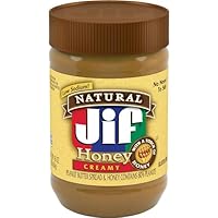 Jif Natural Creamy Peanut Butter Spread and Honey, 16 Ounces, Contains 80% Peanuts