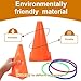 Carnival Games Set 3-in-1 with Cones, Bean Bags, Ring Toss, Storage Bag,Cones Toss Ring Indoor Outdoor Party Games