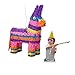 Relaxdays Pinata Esel, zum Aufhängen, Kinder, Mädchen, Jungs, Geburtstag, zum Befüllen, HxBxT: 55 x 40 x 13 cm, bunt