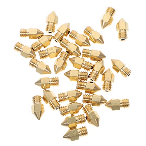 30pcs 0.4mm Brass 3d Printer Nozzles for Mk8 Extruder