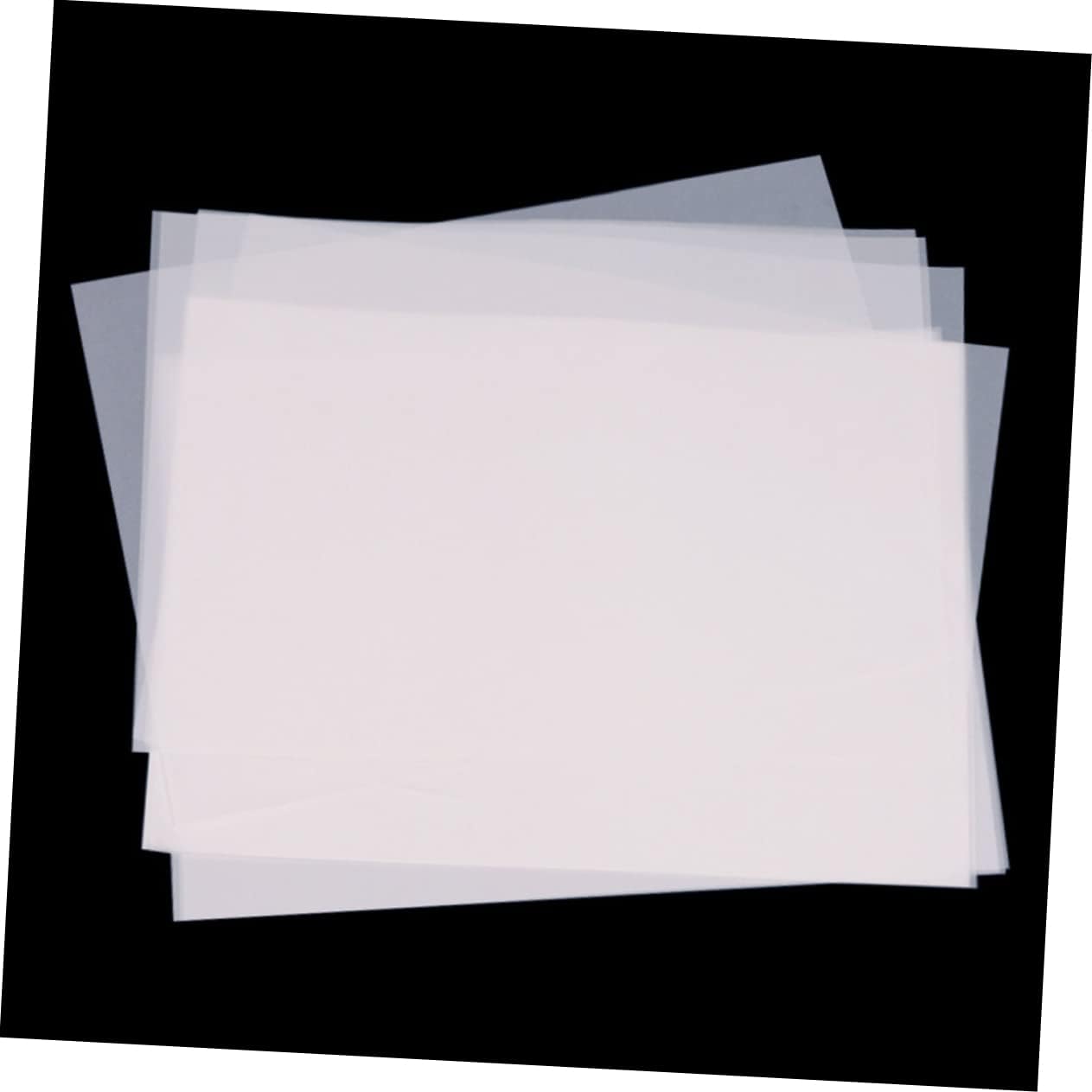 TOPPERFUN 50pcs Translucent Tracing Paper Drawing Calligraphy and Engineering Design Odorless and Fade Resistant for Art and Graphic Projects