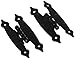 Laurey 21114 Colonial H Hinge, Black