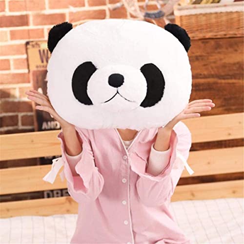 Image of LOVEY DOVEY Panda Head Pillow - Cotton Travel Pillow for Kids & Sofa, Soft Toys, Birthday Gift - White
