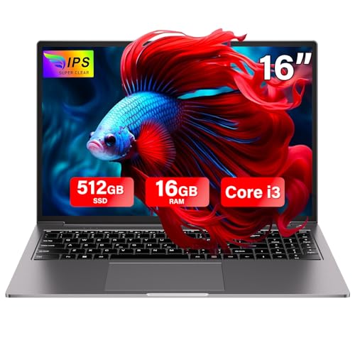 PC Portatile 16" Win 11 Notebook 16GB RAM 512GB SSD