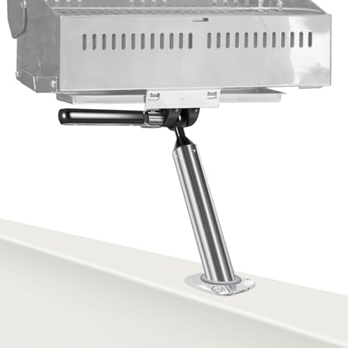 Grill Mount Rod Holder Mount for Magma Marine Rectangular Grills/Single Mounting Bait/Filet Tables/Boat Cutting Board, T10-355 All-Angle Adjustable Level Table Mounting for Fishing Boat BBQs