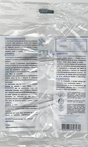 Mascara N95 Pff2 98% Proteção ANVISA/INMETRO 24 Unidades