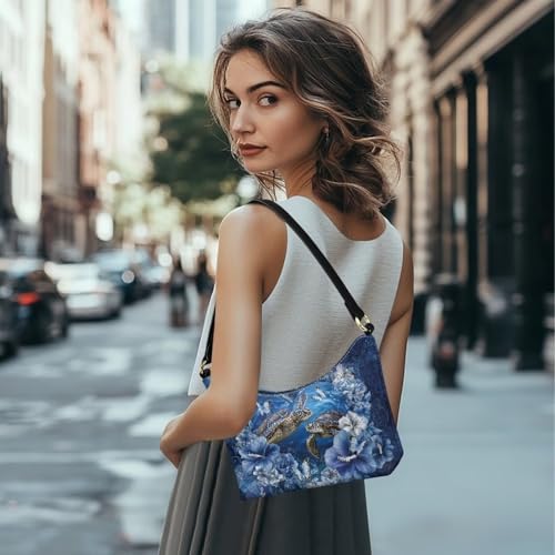 Image of Handbag for Women Leather Underam Shoulder Bag with Zipper Fashion Work Purse Waterproof Travel Wallet