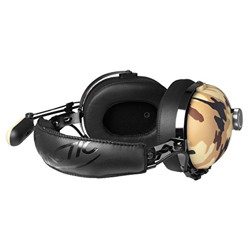 ARCTIC P533 Military – Cuffie Da Gioco Oltre l'Orecchio | Gaming Headset Over-Ear | Microfono a Braccio Con Controllo Volume | Jack da 3,5mm | Marrone