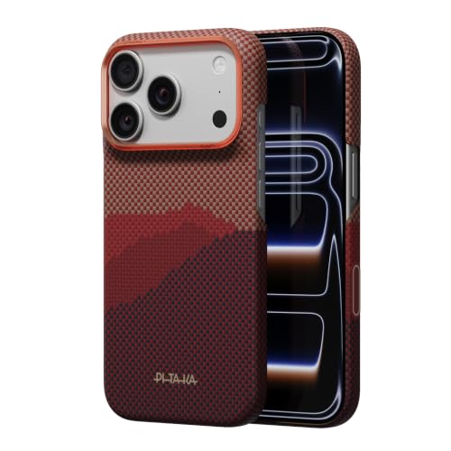 Image of pitaka for iPhone Pro Case 6.3 inch with Caseless Feeling, Autumn Dusk