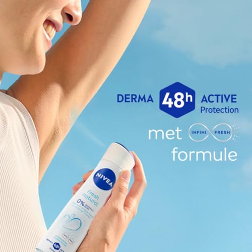 Nivea Fresh Natural 48u Deodorant Spray – 6 x 150 ml - View 3
