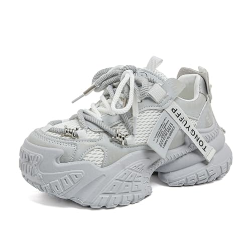 Chunky Sneakers for Women Platform Sneakers Ideal for Streetwalk and Gym Comfortable Casual Lace Up Fashion Tennis Shoes