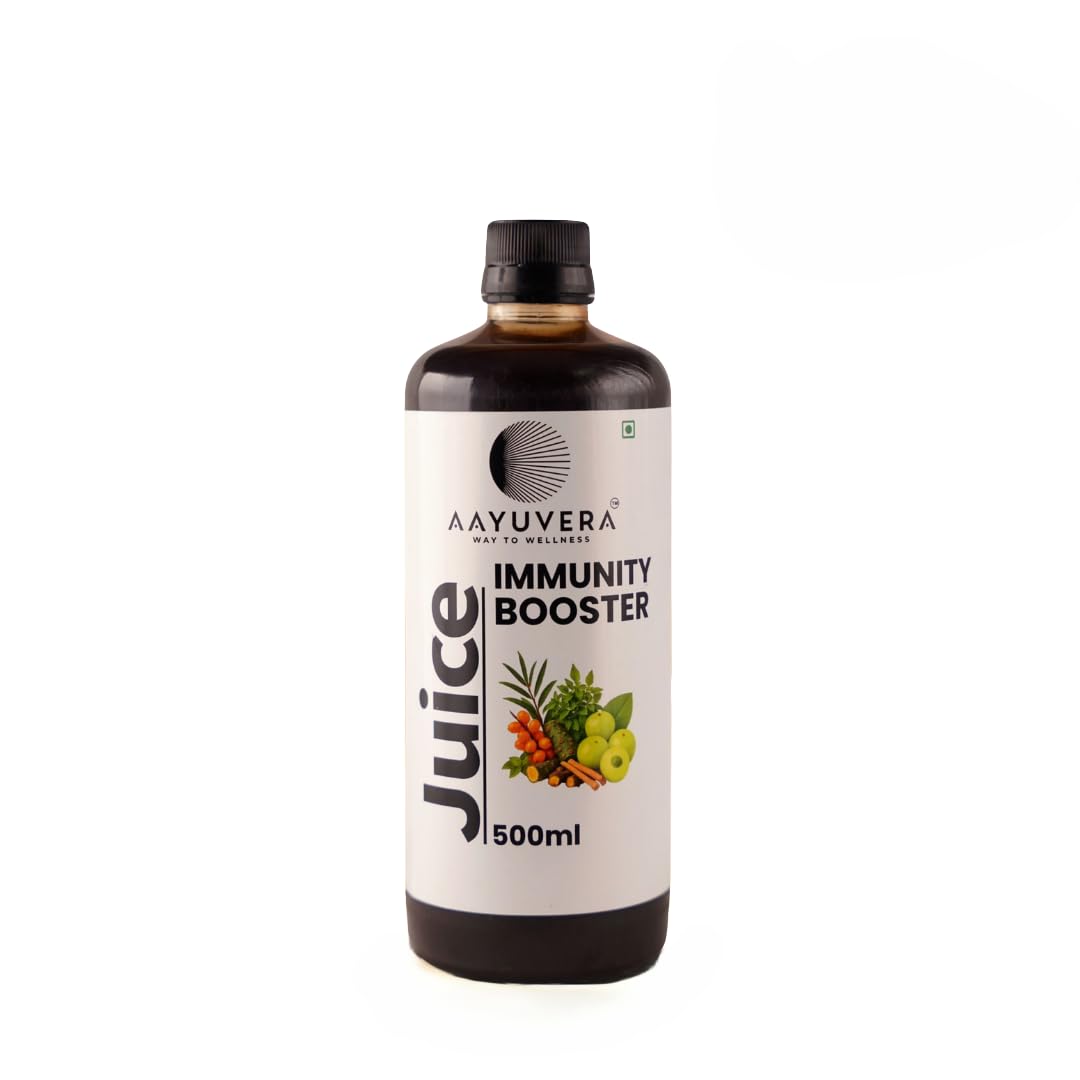 AAYUVERA Immunity Booster | Ayurvedic Herbal Tonic with Seabuckthorn, Giloy, Ashwagandha & Tulsi | Natural Immune Support | 500ml-picture-30