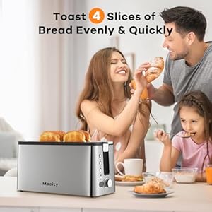 Mecity4slicetoasterlongslottoasterwithcountdowntimerbageldefrostreheatcancelfunctionswarmingrackremovabletray6browningsettingsextrawideslotsstainlesssteel1300w Urban Country Home Decor Mecity 4 slice toaster long slot toaster with countdown timer bageldefrostreheatcancel functionswarming rack removable tray 6 browning settings extra wide slots stainless steel 1300w urban country home decor
