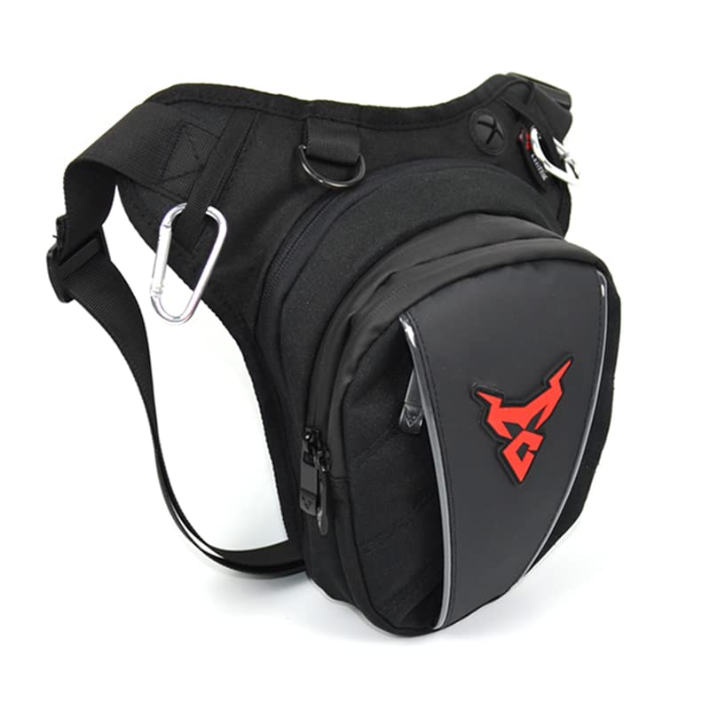 Pernera Moto Motocicleta multifunción Bolsa de Pierna caída Cadera Bum Fanny Pack Impermeable Cintura al Aire Libre Motorbike(Green)