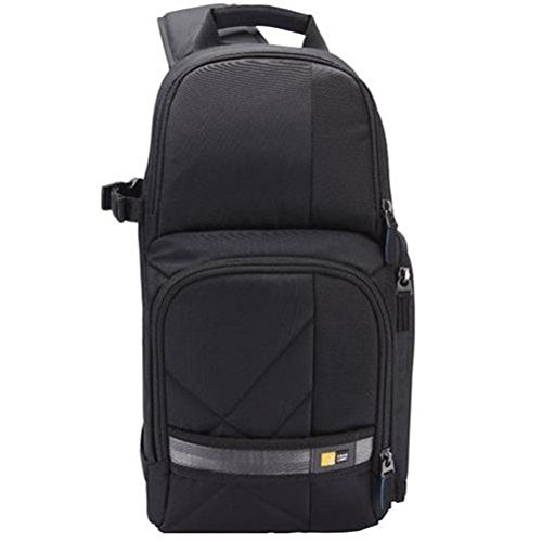 Case Logic CPL107K Sac bandoulière nylon avec Protège pluie intégré pour Réflex + 2 Objectifs + Accessoires Noir