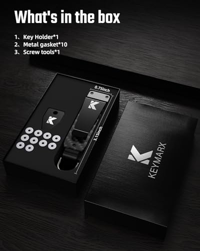 Image of Key Organizer for Men Compact Key Holder Minimalist Key Case Metal Key Chain Key Holder for Keychain Secures 2-5 Keys