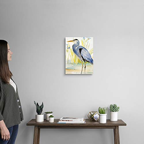 Great Blue Heron Canvas Wall Art Print, Artwork #TOP1