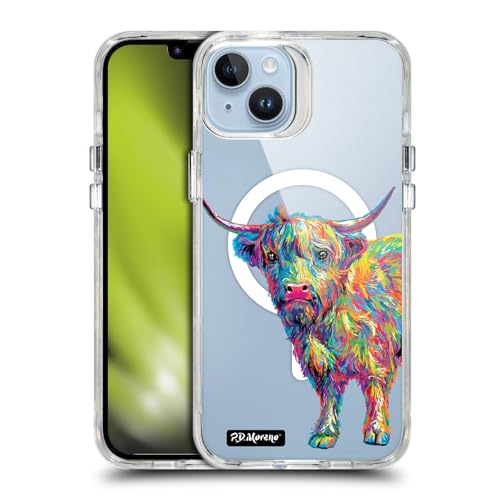 Étui Antichoc iPhone 14 Plus MagSafe P.D. Moreno Reuben Vache Highland Art Gothique