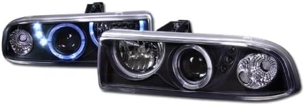 Blk Drl Led Halo Projector Headlights Headlamps K2 Chevy S10 Blazer/Pickup