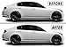 SlickMod Chrome Delete Blackout Vinyl Overlay for 2007-2015 Infiniti G35 G37 Q40 Sedan Window Trim (Gloss Black)