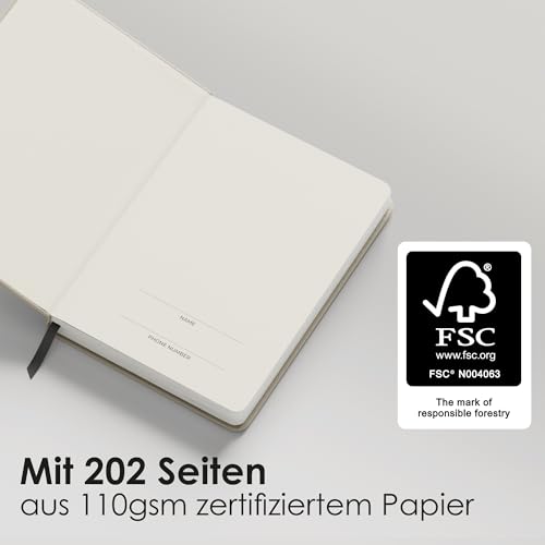 Terminplaner 2026 A5 Leinen – Kalender 2026 Buchkalender – Wochenplaner für Termine & Organisation – Planer Minimalist – Praktischer Terminkalender Jan - Dez 2026 mit Deutschen Feiertagen